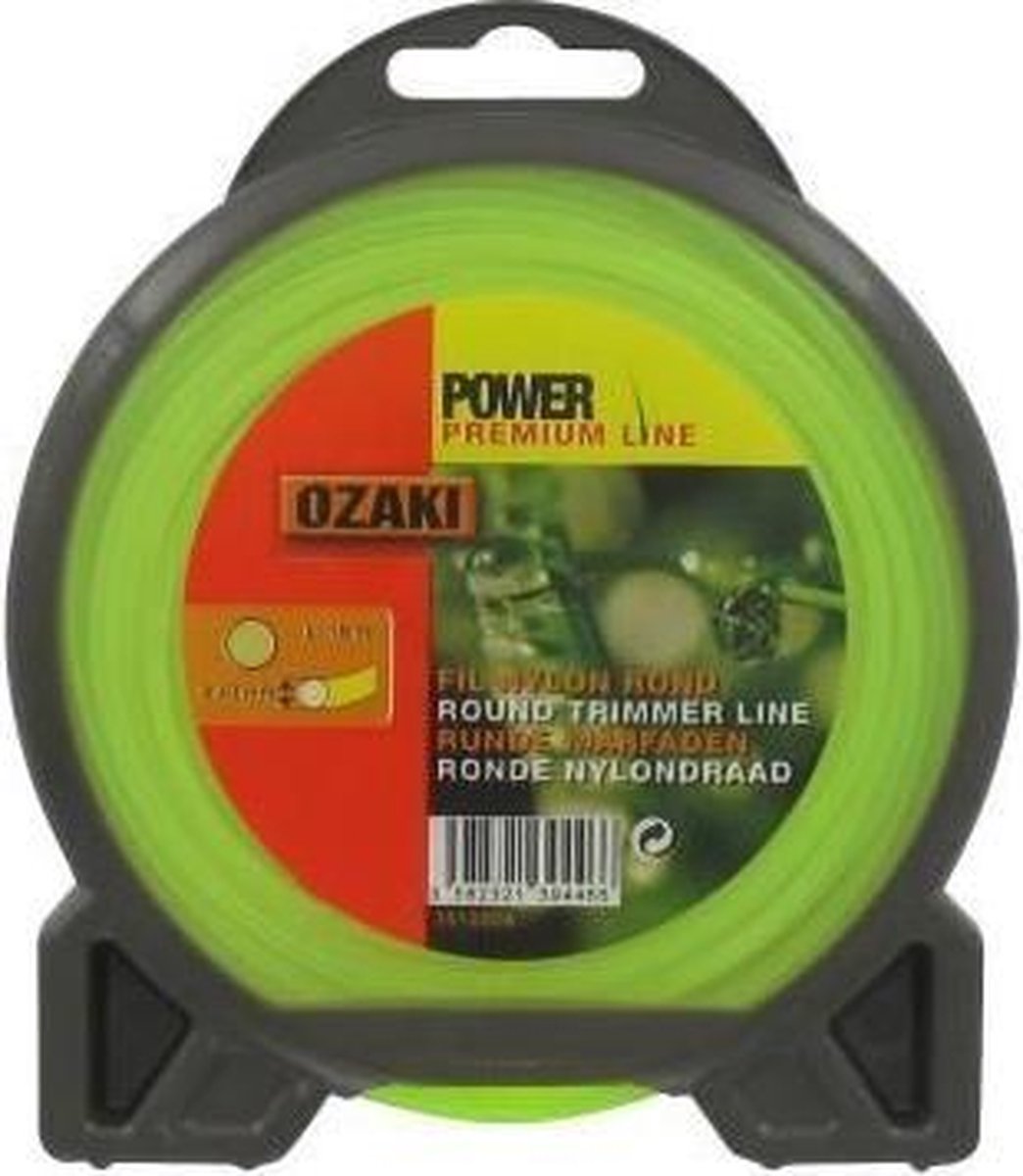 PRAKTISCHE TUIN OZAKI premium ronde nylon lijn voor bosmaaier - Ø 2,40 mm - L 15 m