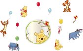 Disney Winnie de Pooh muurdecoratie set | Muurstickers + spiegel