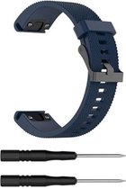 SmartphoneClip® Sportbandje Donkerblauw Large geschikt voor Garmin Fenix 5/6 en Forerunner 935/945