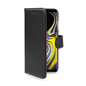 Celly - Samsung Galaxy Note 9 - Wally Bookcase Black - Openklap Hoesje Samsung Galaxy Note 9 - Samsung Case Black