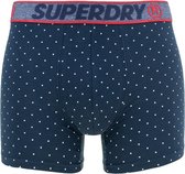 boxers 2-pack streep & dot blauw