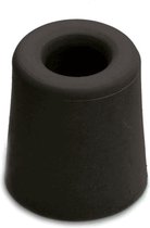 1x stuks deurstopper / deurstoppers rubber zwart 5,9 x 3,9 cm - deurbuffers / deurbuffer