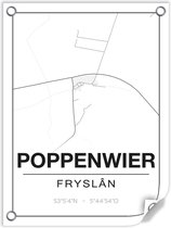 Tuinposter POPPENWIER (Fryslân) - 60x80cm