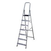 Opvouwbare ladder met 7 tredes (222 x 50 x 12 cm)