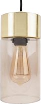 Leitmotiv - Lax - Hanglamp - Glas - Diameter 12 cm - Goudkleurig/Grijs