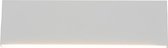 LED Wandlamp - Wandverlichting - Trion Concy - 12W - Warm Wit 3000K - Dimbaar - Rechthoek - Mat Wit - Aluminium - BES LED
