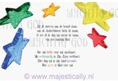 Kinderkaart - A6 - 10x15cm - Met envelop - Zie ik sterren aan de hemel - Christelijke kaart - Majestic Ally - 12 stuks