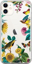 iPhone 11 transparant hoesje - Zonnebloemen / Bloemen | Apple iPhone 11 case | TPU backcover transparant