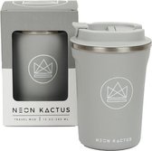 Tasse à café To Go - Tasse thermos - Tasse de voyage - Neon Kactus - Forever Young - Grijs - 380ml