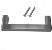 Design handgreep deurgreep greep voor kast - lade - laatje - deur - keukenkastje | handgrepen | grepen | RVS | 10,7cm | geborsteld staal mat zilver