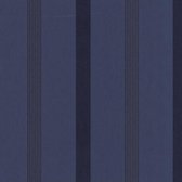 Dutch Wallcoverings vliesbehang streep - donkerblauw