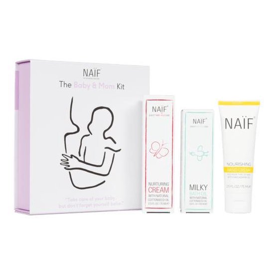 Naif The baby & mom kit - 3 stuks - verzorgingsset - Naïf