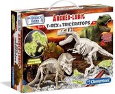 CLEMENTONI Archéo Ludic - T-Rex & Triceratops Phosphorescent - Wetenschap & spel