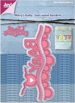 Joy!Crafts • Snijstencil Mery's Baby tekst golfrand