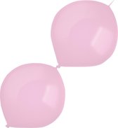 Amscan Slingerballonnen 30 Cm Latex Lichtroze 50 Stuks