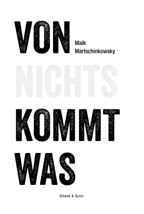Von Nichts Kommt Nichts Englisch Von nichts kommt was (ebook), Maik Martschinkowsky | 9783863911058