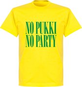 No Pukki No Party T-Shirt - Geel - L