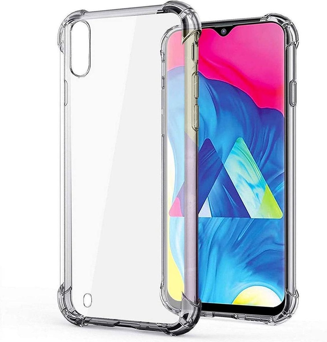 Shock proof Hoesje Geschikt voor: Samsung Galaxy M10 - Anti -Shock Silicone - Transparant