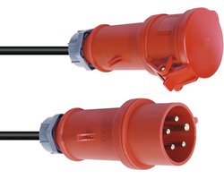 PSSO krachtstroom kabel CEE 16A 5x2.5 20m Rood