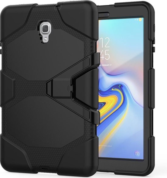 Hoesje Geschikt Voor Samsung Galaxy Tab A 10.5 (2018) T590 Hoesje - Heavy Duty Case - Zwart - Ntech