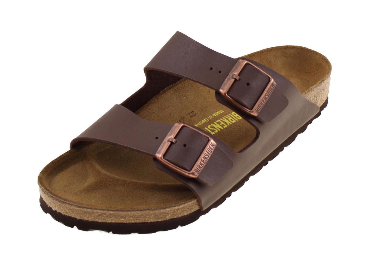 Birkenstock Arizona Heren Slippers Regular fit - Brown - Maat 48 | bol.com