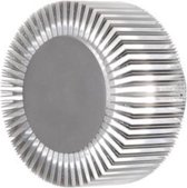 Konstsmide Monza LED 1x 5W - Wandspot flush 15cm - 230V - 3000K - zilver