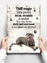 Wandbord hond: Cane Corso - 30 x 42 cm