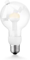 Home Sweet Home - Design LED Lichtbron Move Me - Wit - 8/8/13.7cm - G80 Umbrella LED lamp - Met verstelbare diffuser - 3W 220lm 2700K - warm wit licht - geschikt voor E27 fitting