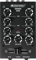 Console de mixage OMNITRONIC - Table de mixage Audio GNOME-202 Mini Mixer - noir