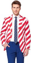 OppoSuits United Stripes - Mannen Zomer Kostuum - Gekleurd - Feest - Maat 58