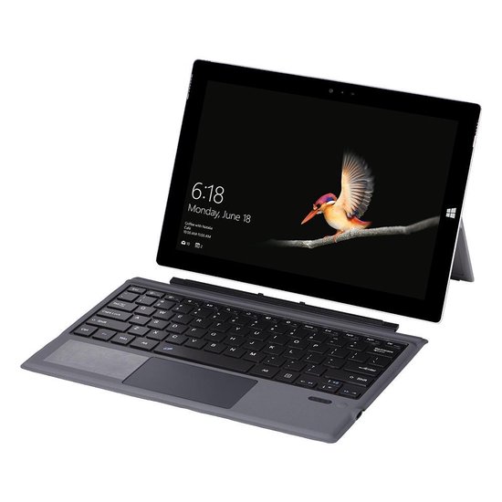 schade het doel het kan Microsoft Surface Pro 3/4/5/6/7 - Bluetooth Toetsenbord Cover - Met  touchpad - Zwart | bol.com