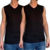 Embrator 2-pack mannen Tank-Top V-hals zwart maat 4XL