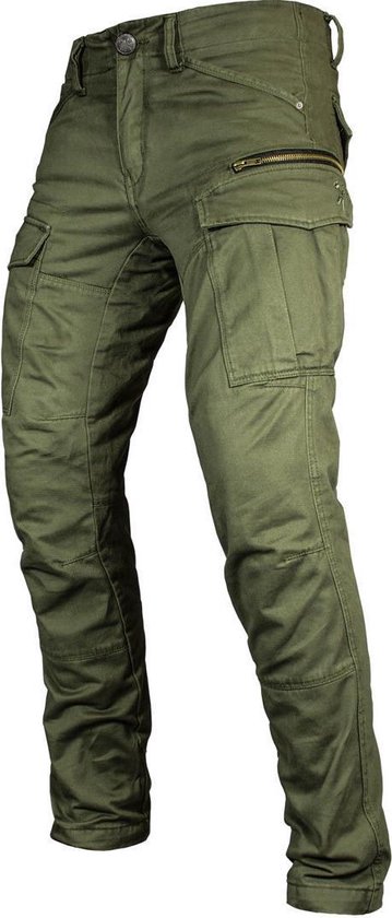 JOHN DOE CARGO STROKER OLIVE XTM MOTORJEANS 31/32 | bol.com