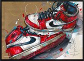 Poster - Nike Air Jordan Chicago - 51 X 71 Cm - Multicolor