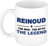 Reinoud The man, The myth the legend cadeau koffie mok / thee beker 300 ml