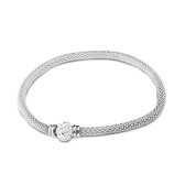Silventi 910471520 - Zilveren Armband - Zirkonia - Wit - Zilver