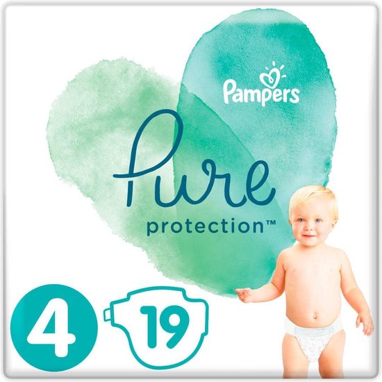 Pampers Pure Protection - Maat 4 - Micro Pack - 19 luiers | bol.com