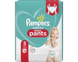 Pampers Baby-Dry Pants - Maat 5 (12kg-17kg) - 22 Luierbroekjes