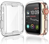 Geschikt voor Apple Watch TPU Case - Maat: 38mm - transparant - hoesje - beschermhoes - protector - bescherming