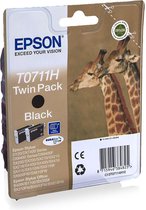 Epson T0711H - Inktcartridge / Zwart / Twin Pack