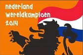 Kampioensvlag Nederland Wereldkampioen 2014 100x150cm