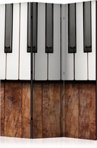 Kamerscherm - Scheidingswand - Vouwscherm - Inspired by Chopin - mahogany [Room Dividers] 135x172 - Artgeist Vouwscherm