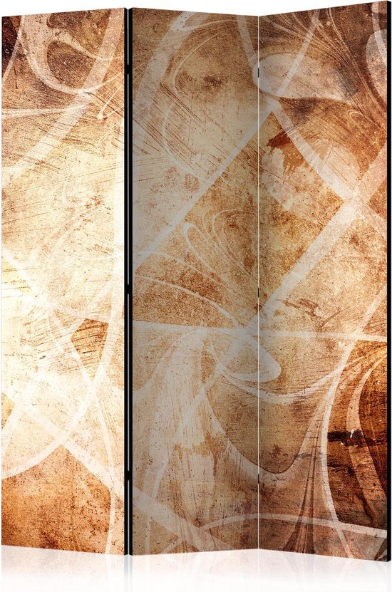 Kamerscherm - Scheidingswand - Vouwscherm - Brown Texture [Room Dividers] 135x172 - Artgeist Vouwscherm