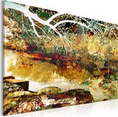 Schilderijen Op Canvas - Schilderij - park: abstract 120x80 - Artgeist Schilderij
