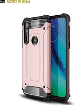 Voor Moto G Stylus Magic Armor TPU + PC combinatie Case (Rose Gold)