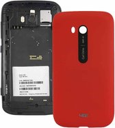 Gladde kunststof achterkant behuizing behuizing voor Nokia Lumia 822 (rood)