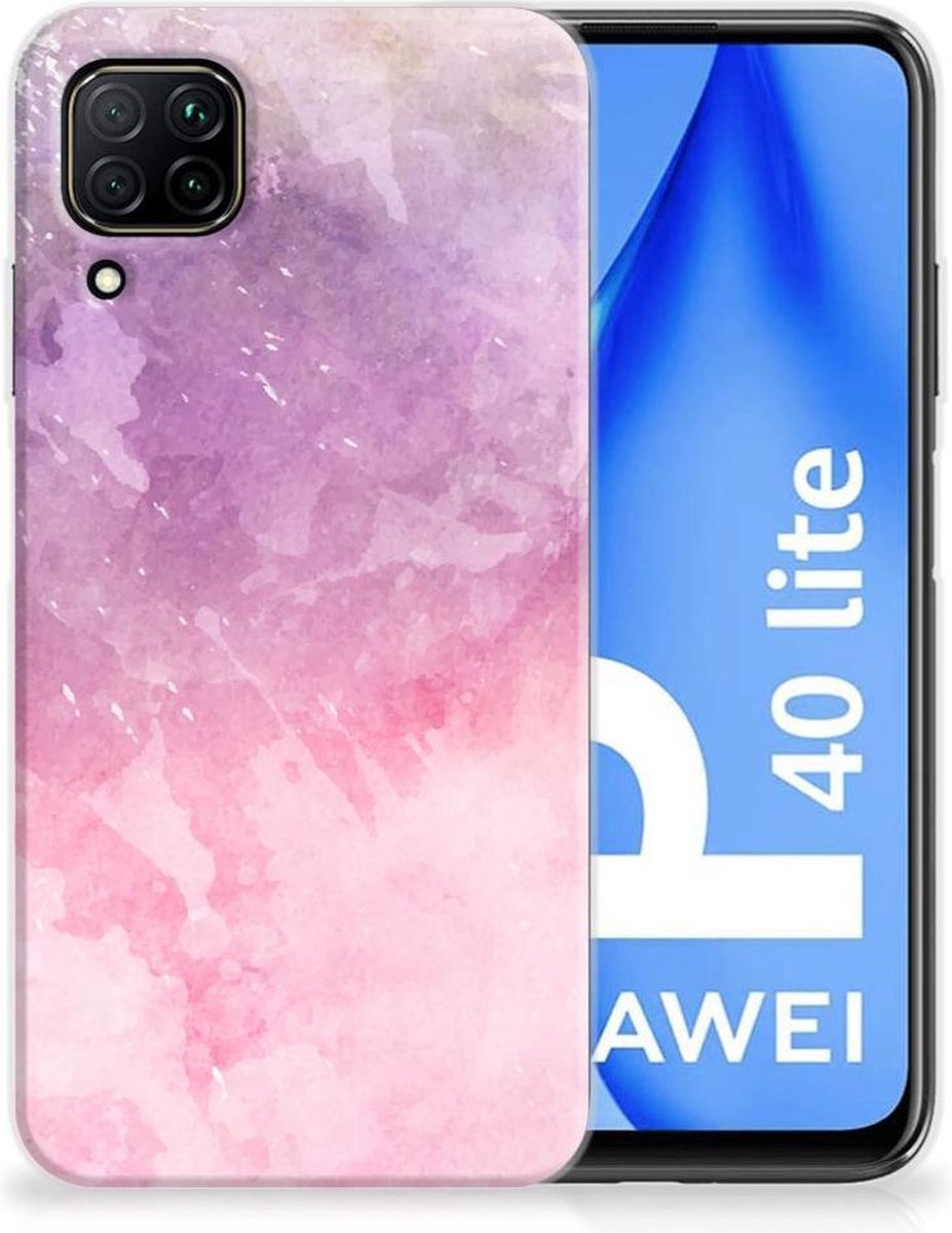 Hoesje maken Huawei P40 Lite Pink Purple Paint