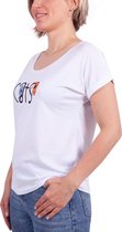 Biggdesign-Cats-T Shirt-Wit met opdruk letters en katten-46x71cm-S