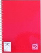 Soho Dummyboek Met Spiraal A4 Papier Rood