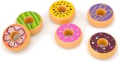 Viga Toys Speelset Donuts Junior Hout 6-delig